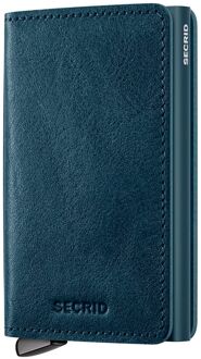 Secrid Slimwallet Basco teal pasjeshouder Groen - H 10.2 x B 6.8 x D 1.6 cm