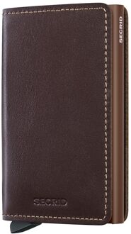 Secrid Slimwallet chocolate pasjeshouder Bruin - H 10.2 x B 6.8 x D 1.6 cm