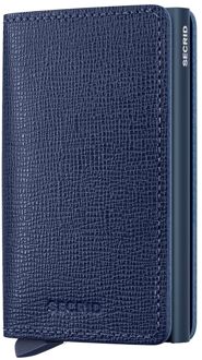 Secrid Slimwallet Crisple navy pasjeshouder dames Blauw - H 10.2 x B 6.8 x D 1.6 cm