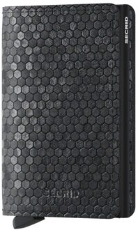 Secrid Slimwallet Hexagon black Dames portemonnee Zwart - H 10.2 x B 6.8 x D 1.6