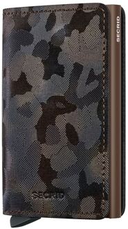 Secrid Slimwallet Jungle brown pasjeshouder Bruin - H 10.2 x B 6.8 x D 1.6 cm