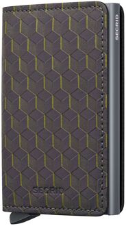 Secrid Slimwallet Optical grey-yellow pasjeshouder Multicolor - H 10.2 x B 6.8 x D 1.6 cm