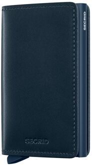 Secrid Slimwallet Original navy-navy pasjeshouder Blauw - H 10.2 x B 6.8 x D 1.6 cm