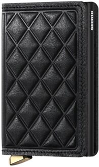 Secrid Slimwallet pasjeshouder emboss diamond black Zwart