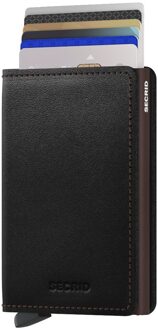 Secrid Slimwallet pasjeshouder original black-brown Zwart