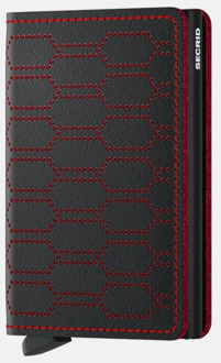 Secrid Slimwallet Portemonnee Fuel black & red Dames portemonnee Zwart - H 10.2 x B 6.8 x D 1.6