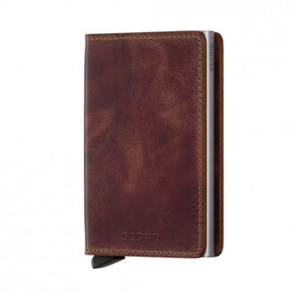 Secrid Slimwallet v - maat One size Bruin