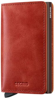 Secrid Slimwallet Vintage orange pasjeshouder Oranje - H 10.2 x B 6.8 x D 1.6 cm