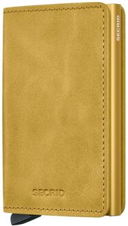 Secrid Slimwallet Vintage yellow pasjeshouder Geel - H 10.2 x B 6.8 x D 1.6 cm