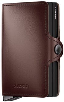 Secrid Twinwallet Dusk dark brown pasjeshouder Bruin - H 10.2 x B 7 x D 2.5 cm