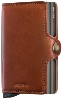 Secrid Twinwallet Texano saddle pasjeshouder Beige - H 10.2 x B 7 x D 2.5 cm