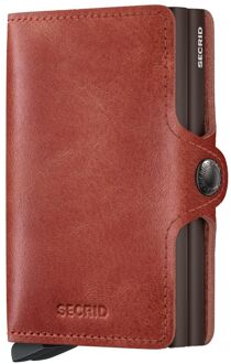 Secrid Twinwallet Vintage orange pasjeshouder Oranje - H 10.2 x B 7 x D 2.5 cm