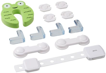 Secu Kinderveiligheid Set - Wit Transparant Kunststof - 12 Stuks