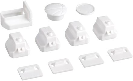 Secu Magnetisch Deurslot Junior - Wit Kunststof - 4 Stuks