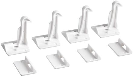 Secu Secucare Veiligheidsgrendel Wit 4 Stuks