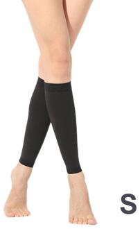Secundaire Compressie Kalf Sokken Anti-Gebogen Elastische Antislip Mouwen Footless Compressie Basketbal Sokken Sport Protector zwart / XXL