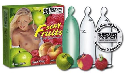 Secura 3 Condooms Met Fruit Smaak Varieert