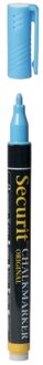 Securit Krijtbord stift - blauw - ronde punt 1-2 mm - Voor borden glas en keramiek