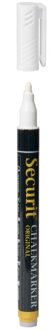 Securit Krijtbord stift - wit - ronde punt 1-2 mm - Voor borden glas en keramiek