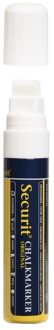 Securit krijtstift - wit - platte punt - 7-15 mm - krijt - chalkmarker - krijtmarker
