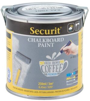 Securit Krijtverf / schoolbordverf /Chalkboard paint  GRIJS 250 ML