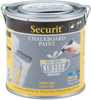 Securit Krijtverf / schoolbordverf /Chalkboard paint  GRIJS 250 ML