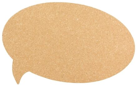 Securit Kurk memobordje tekstwolk 30 x 41 cm - Prikborden Bruin