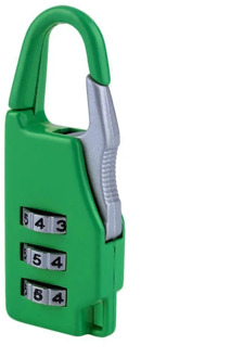 Security 3 Combination Travel Zinc Alloy Suitcase Luggage Bag Jewelry Boxes Tool Chests Code Lock Zipper Padlock Keyed Padlock