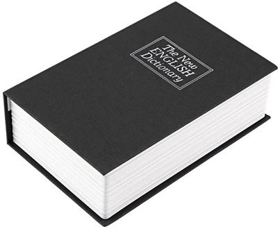 Security Book Safe Box Case Simulation Lock Cash Money Jewelry Cabinet Secret Hidden Storage Decoration Holder Classic Book