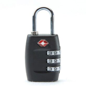 Security Code Hangslot 3 Cijfers Cijferslot Zwart Slot Gym Kabinet Lock Bagage Check-In Reizen