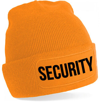 Security muts unisex - one size - oranje - apres-ski muts One size