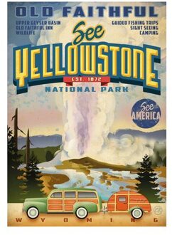 See America Yellowstone Lined Notebook: Plastic Free Packaging - Carousel Calendars