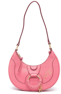 See by Chloe Flamingo Roze Geitenleren Top Handvat Tas See by Chloé , Pink , Dames - ONE Size