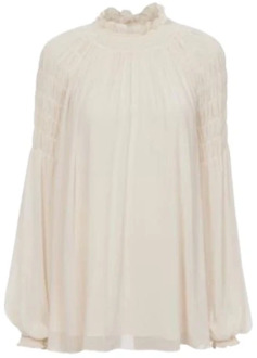 See by Chloe Stijlvolle Georgette Blouse See by Chloé , Beige , Dames - XS