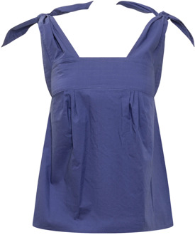 See by Chloe Stijlvolle Mouwloze Top voor Vrouwen See by Chloé , Blue , Dames - M,S