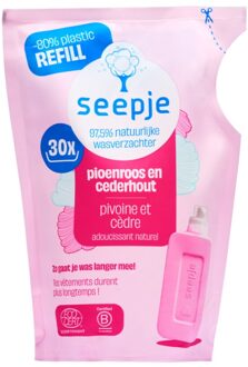 seepje Navulling - Wasverzachter - Pioenroos En Cederhout