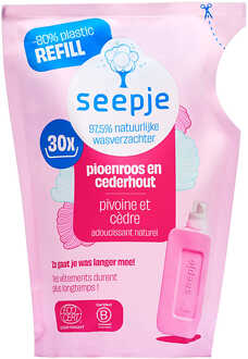 seepje Wasverzachter Pioenroos en Cederhout Navulzak