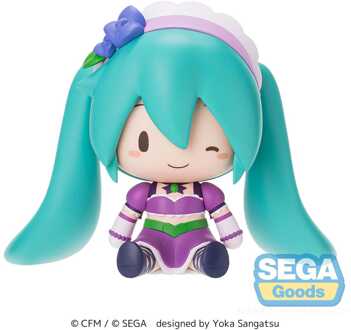 SEGA Character Vocal Series 01: Hatsune Miku Fuwa Petit Chibi Figure Hatsune Miku x Love and Berry Dress Up and Dance! Sparkly Purple 8 cm