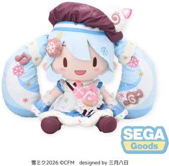 SEGA Character Vocal Series 01: Hatsune Miku Fuwa Petit Plush Figure Snow Miku 2026 Dodeka Jumbo 50 cm