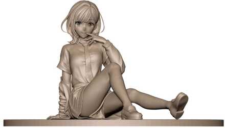 SEGA Chitose Is in the Ramune Bottle PM Perching PVC Statue Yuzuki Nanase 8 cm