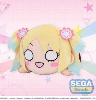 SEGA Love Live! Nesoberi (Lay-Down) Plush Figure Osawa Rurino - Winter Uniform (M) 16 cm