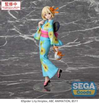 SEGA Lycoris Recoil Luminasta PVC Statue Chisato Nishikigi Festival in Yukata 19 cm