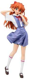 SEGA Neon Genesis Evangelion XStellar PVC Statue Asuka Uniform Ver. 21 cm