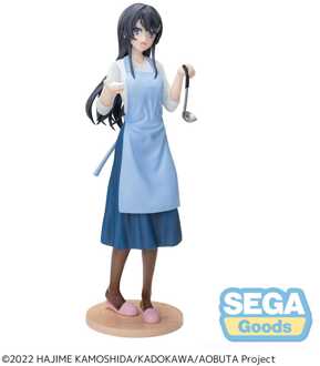SEGA Rascal Does Not Dream of Bunny Girl Senpai Luminasta PVC Statue Mai Sakurajima Apron 14 cm