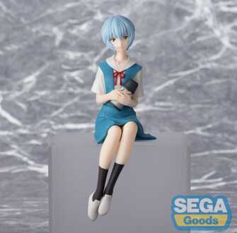 SEGA Rebuild of Evangelion PM Perching PVC Statue Rei Ayanami Evangelion New Theatrical Edition 14 cm
