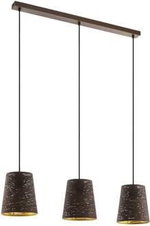 Segezia Hanglamp - E27 - 88 cm - Mokka Bruin, Goud