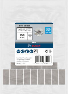Segmenten voor PRO Core Cutter wet | 250 mm | 1 1/4-inch UNC - 2608601806