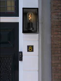 Segula buitenwandlamp Classic, roestvrij staal, zwart, E27