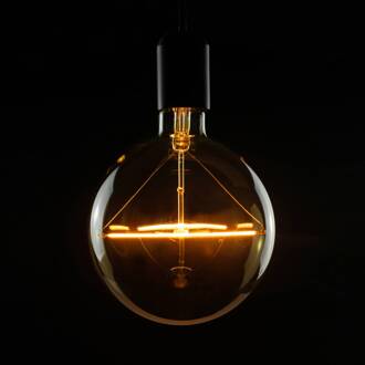 Segula E27 5W LED globe lamp Ø15cm vintage goud 1.900K goud-transparant
