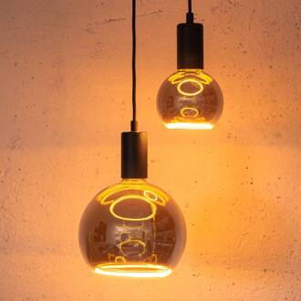 Segula hanglamp Alix Wave, E27, afhanghoogte 100 cm zwart